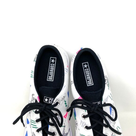 💖MEGA SALE💖Converse Men's SKID GRIP CVO OX White Print Canvas Low Top 170724 - Picture 9 of 10